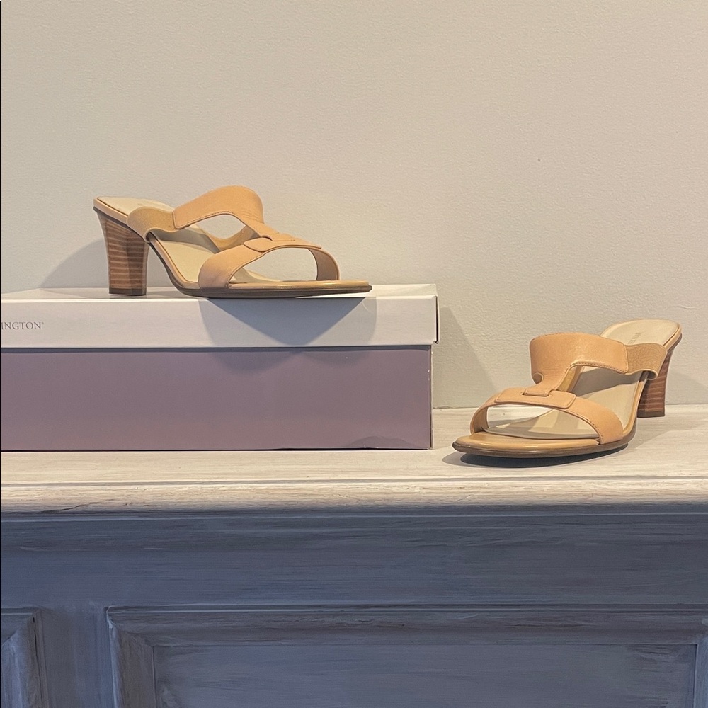 Elegant Tan Women's Heeled Sandals